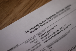 Assento de nascimento Portugal